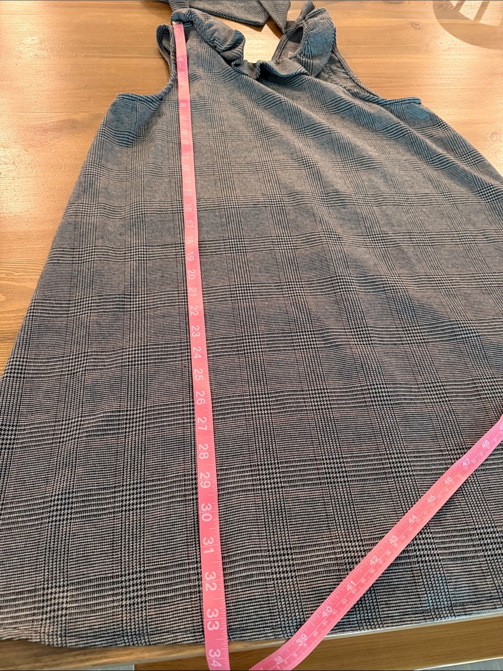 DO+BE Tuckernuck Blythe Dress Gray Plaid Bow Back Swing Mini  Size M - Picture 16 of 16